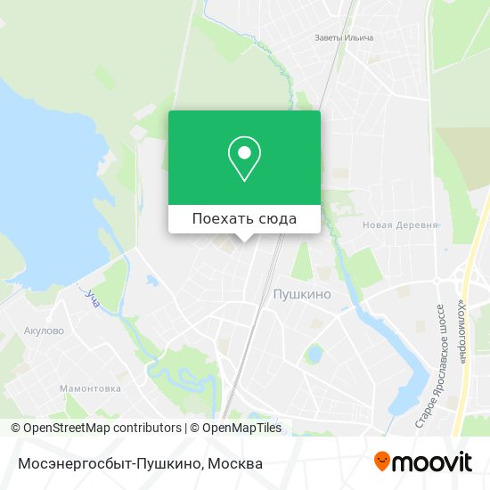 Карта Мосэнергосбыт-Пушкино
