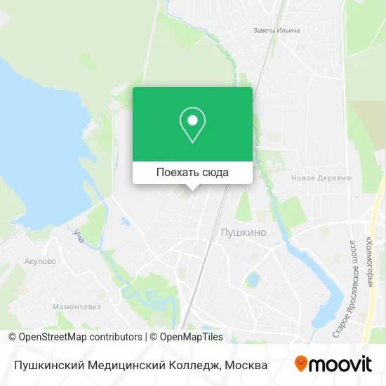 Карта Пушкинский Медицинский Колледж