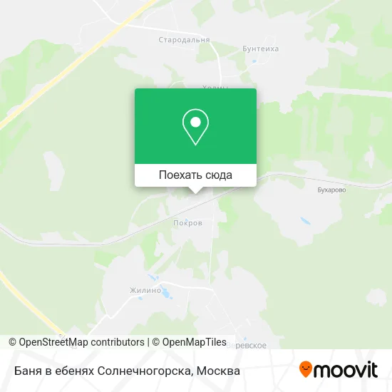 Карта Баня в ебенях Солнечногорска