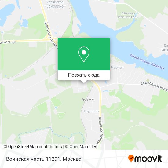Карта Воинская часть 11291