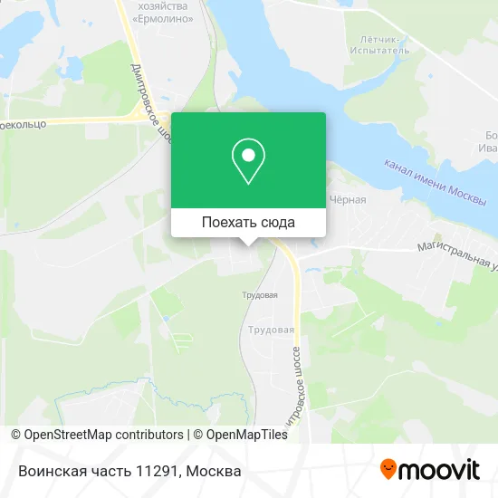 Карта Воинская часть 11291