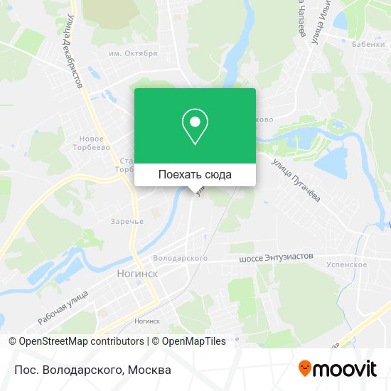 Карта Пос. Володарского