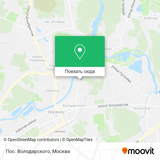 Карта Пос. Володарского