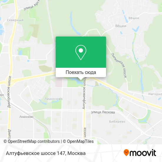 Карта Алтуфьевское шоссе 147