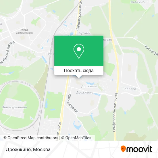 Карта Дрожжино