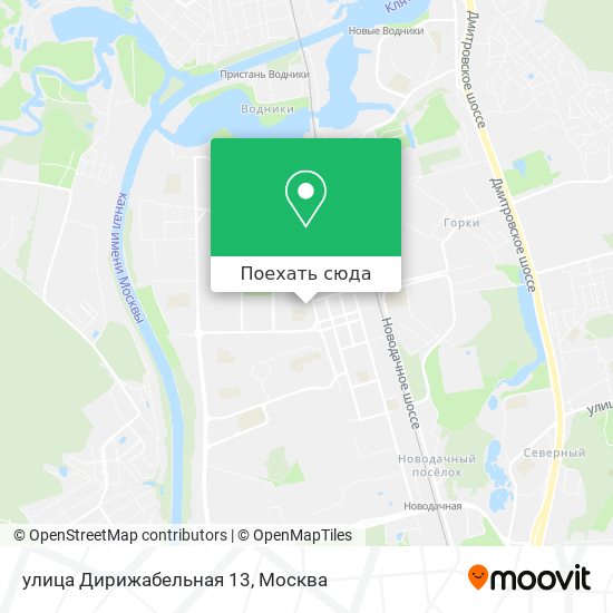 Карта улица Дирижабельная 13