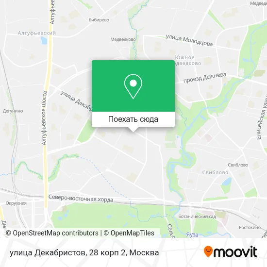 Карта улица Декабристов, 28 корп 2