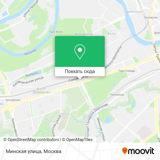 Карта Минская улица