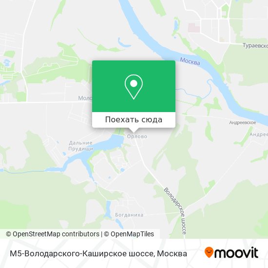 Карта М5-Володарского-Каширское шоссе