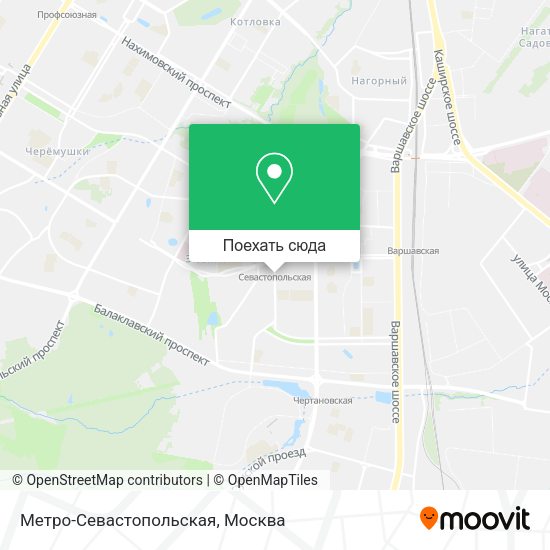 Карта Метро-Севастопольская