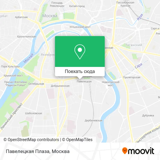 Карта Павелецкая Плаза