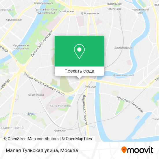 Карта Малая Тульская улица