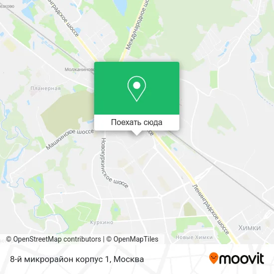 Карта 8-й микрорайон корпус 1