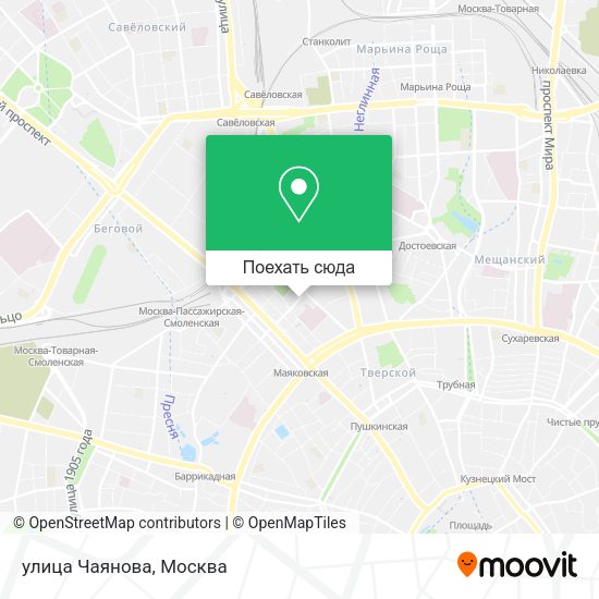 Карта улица Чаянова