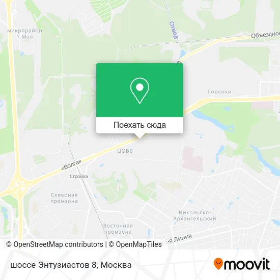 Карта шоссе Энтузиастов 8