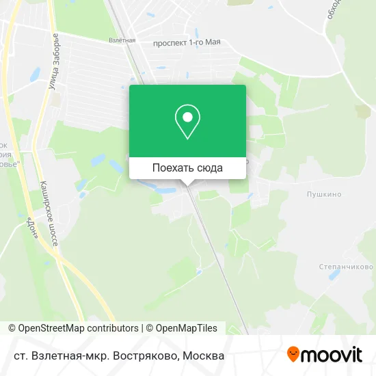 Карта ст. Взлетная-мкр. Востряково