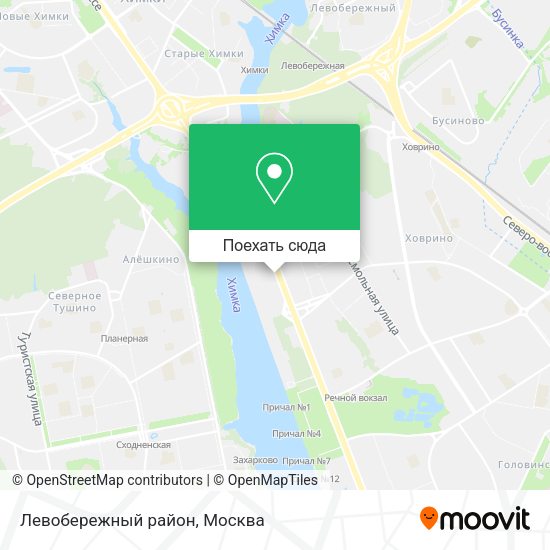 Карта Левобережный район
