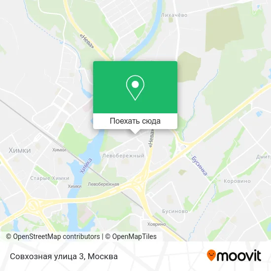 Карта Совхозная улица 3