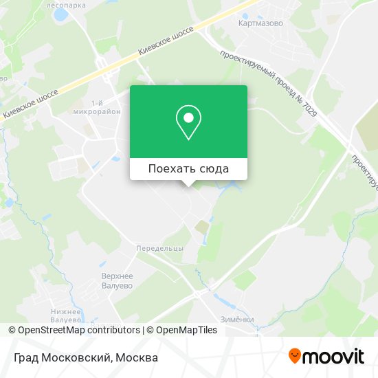Карта Град Московский