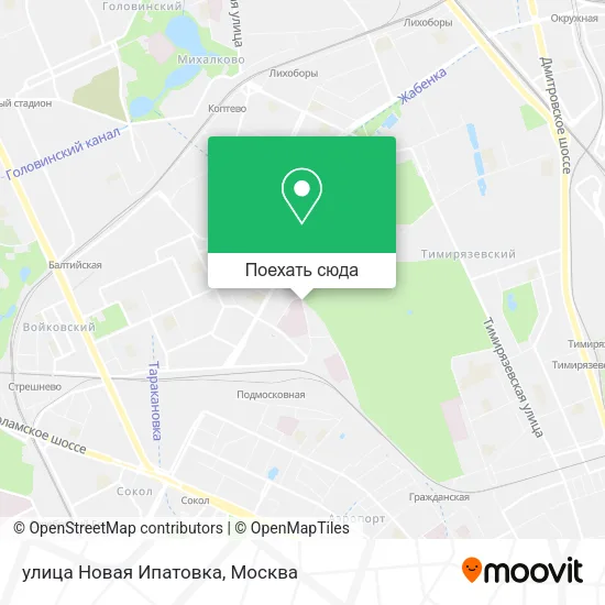 Карта улица Новая Ипатовка