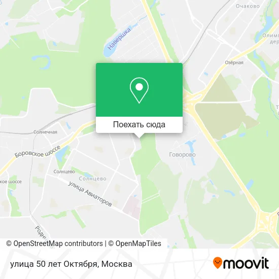 Карта улица 50 лет Октября