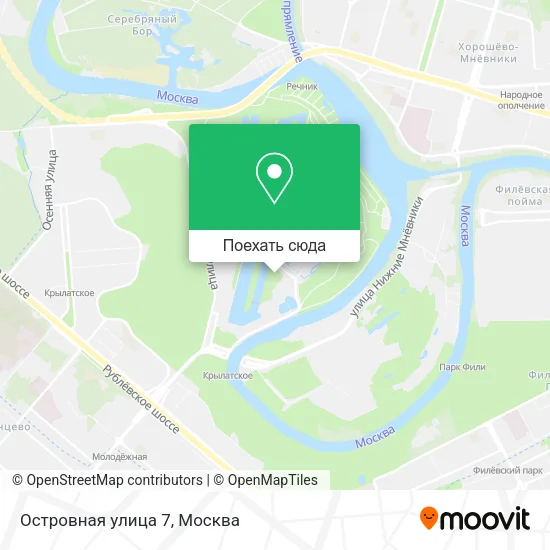 Карта Островная улица 7