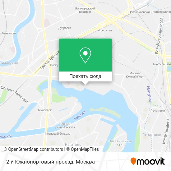 Карта 2-й Южнопортовый проезд