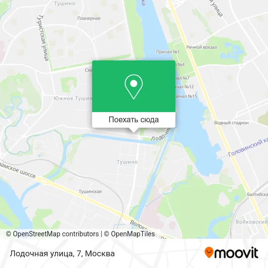 Карта Лодочная улица, 7