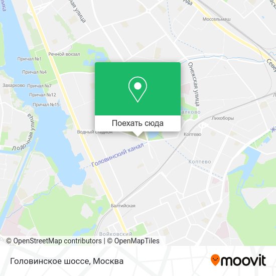 Карта Головинское шоссе