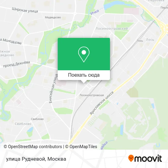 Карта улица Рудневой