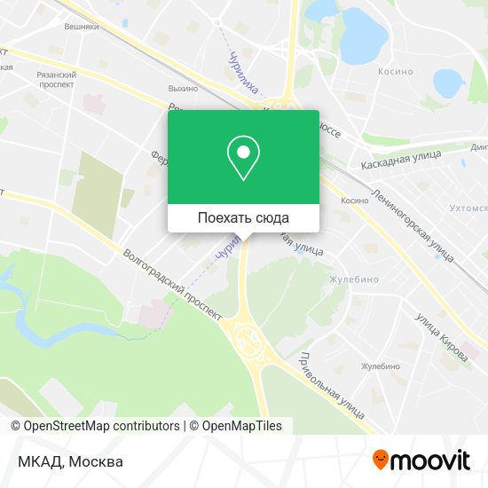 Карта МКАД