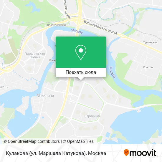 Карта Кулакова (ул. Маршала Катукова)