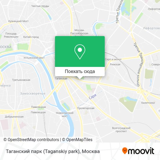 Карта Таганский парк (Taganskiy park)