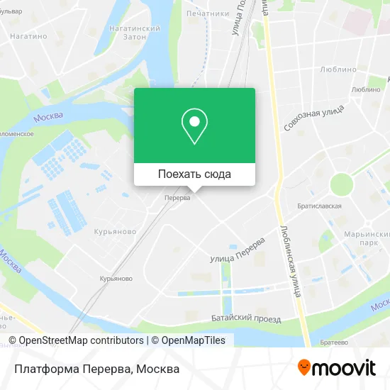 Карта Платформа Перерва