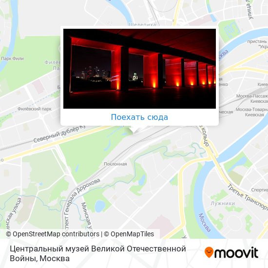 Карта Центральный музей Великой Отечественной Войны