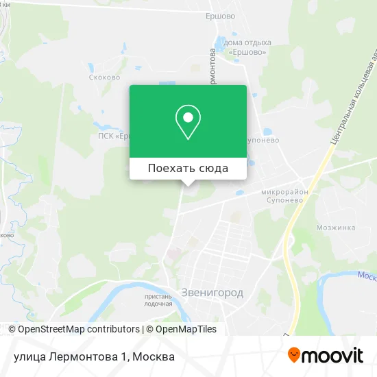 Карта улица Лермонтова 1