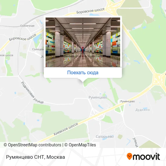 Карта Румянцево СНТ
