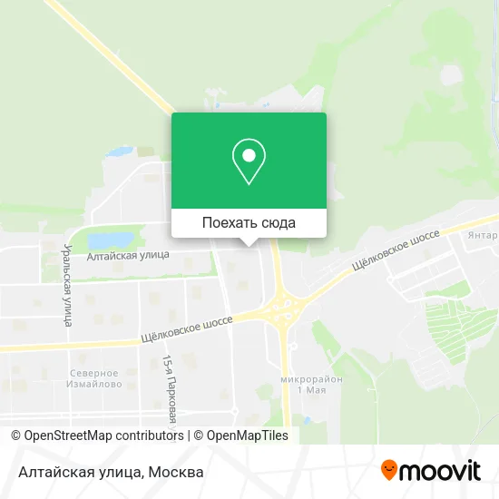 Карта Алтайская улица