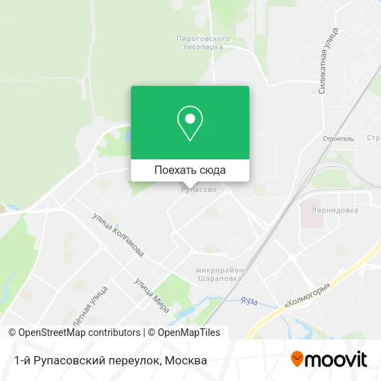 Карта 1-й Рупасовский переулок