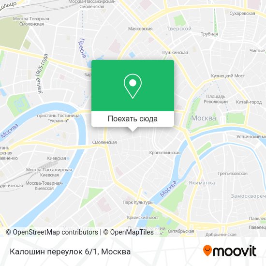 Карта Калошин переулок 6/1