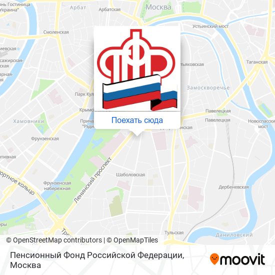 Карта Пенсионный Фонд Российской Федерации