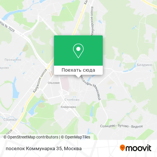 Карта поселок Коммунарка 35