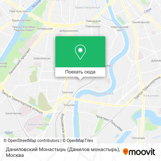 Карта Даниловский Монастырь (Данилов монастырь)