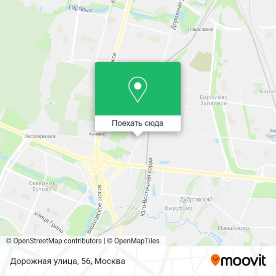 Карта Дорожная улица, 56