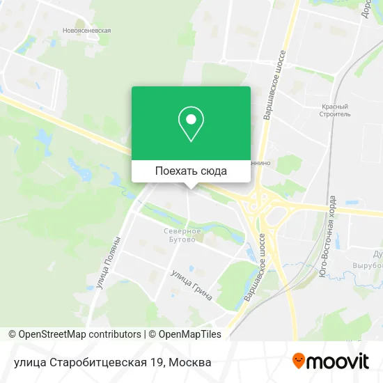 Карта улица Старобитцевская 19