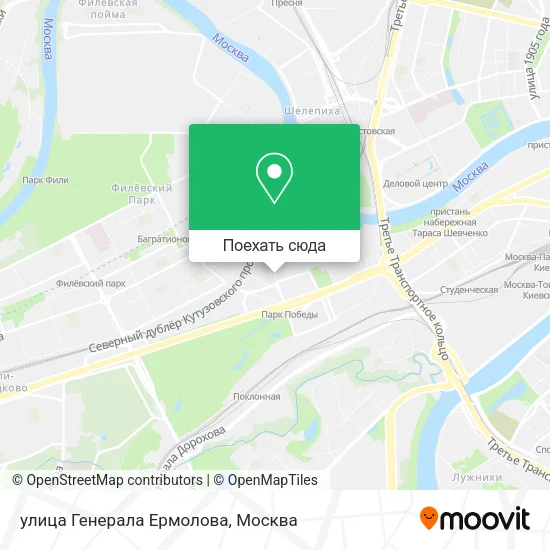 Карта улица Генерала Ермолова
