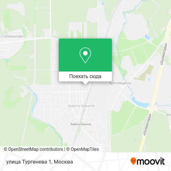 Карта улица Тургенева 1