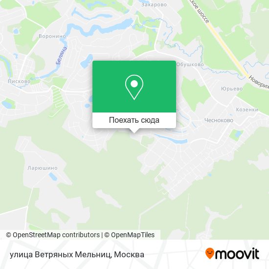 Карта улица Ветряных Мельниц