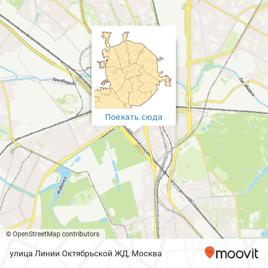 Карта улица Линии Октябрьской ЖД