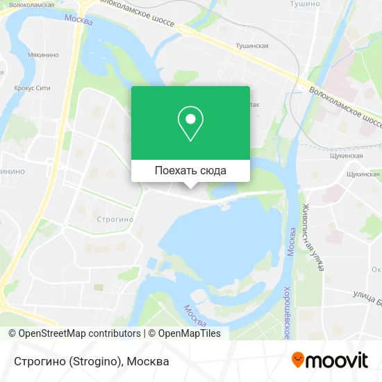 Карта Строгино (Strogino)